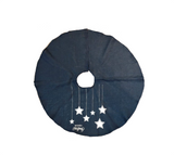 Tree Skirt: Navy with Silver 6 stars | 90cm