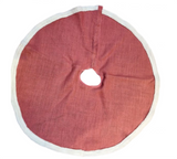 Tree Skirt: Pink with White fur border | 120cm
