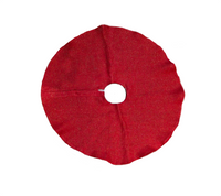 Tree Skirt: Red with Gold glitter | 90cm