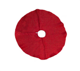 Tree Skirt: Red with Gold glitter | 90cm