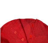 Tree Skirt: Red with Gold glitter | 120cm