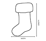 Stocking: 40cm (L) x 20cm (W) | Green | Red