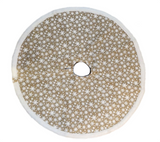 Tree Skirt: Hesian with White fur border | 120cm