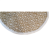 Tree Skirt: Hesian with White fur border | 120cm