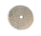 Tree Skirt: Hessian with White fur border | 90cm
