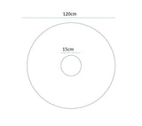 Tree Skirt: Navy with 6 Silver stars | 120cm