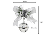 Bell: Silver bell with White bow