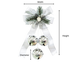 Bells: Silver bells with White bow