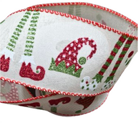 Ribbon: 2.7m (L) x 6.3cm (W) | Elf legs