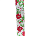 Ribbon: 2.7m (L) x 6.3cm (W) | Poinsettias