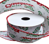 Ribbon: 2.7m (L) x 6.3cm (W) | Mistletoe