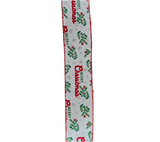 Ribbon: 2.7m (L) x 6.3cm (W) | Mistletoe