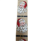 Ribbon: 2.7m (L) x 6.3cm (W) | Hessian Santa face