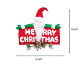 Banner: 43cm(H) x 50cm(L) | Santa holding Merry Christmas