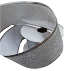 Ribbon: 2.7m (L) x 6.3cm (W) | Silver glitter