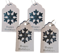 Gift tags: Blue and Silver | Snowflakes