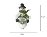 Snowman: 43cm(H) x 15cm(W) | White